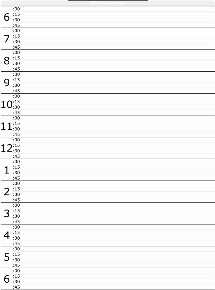 One Day Schedule Template Beautiful Free Printable Hourly Daily Planner