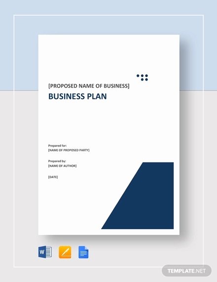 Pages Business Plan Template New Small Business Plan Template 15 Word Excel Pdf Google