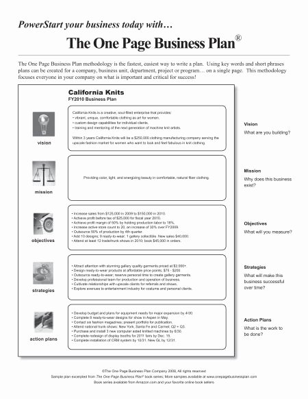 Pages Business Plan Template Unique E Page Business Plan Template