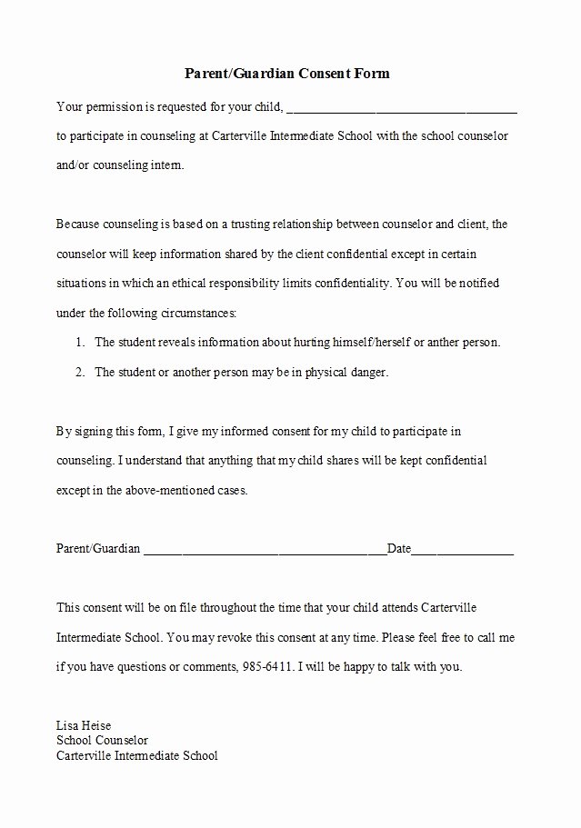 Parental Consent form Template Travel Fresh 50 Printable Parental Consent form &amp; Templates Template Lab