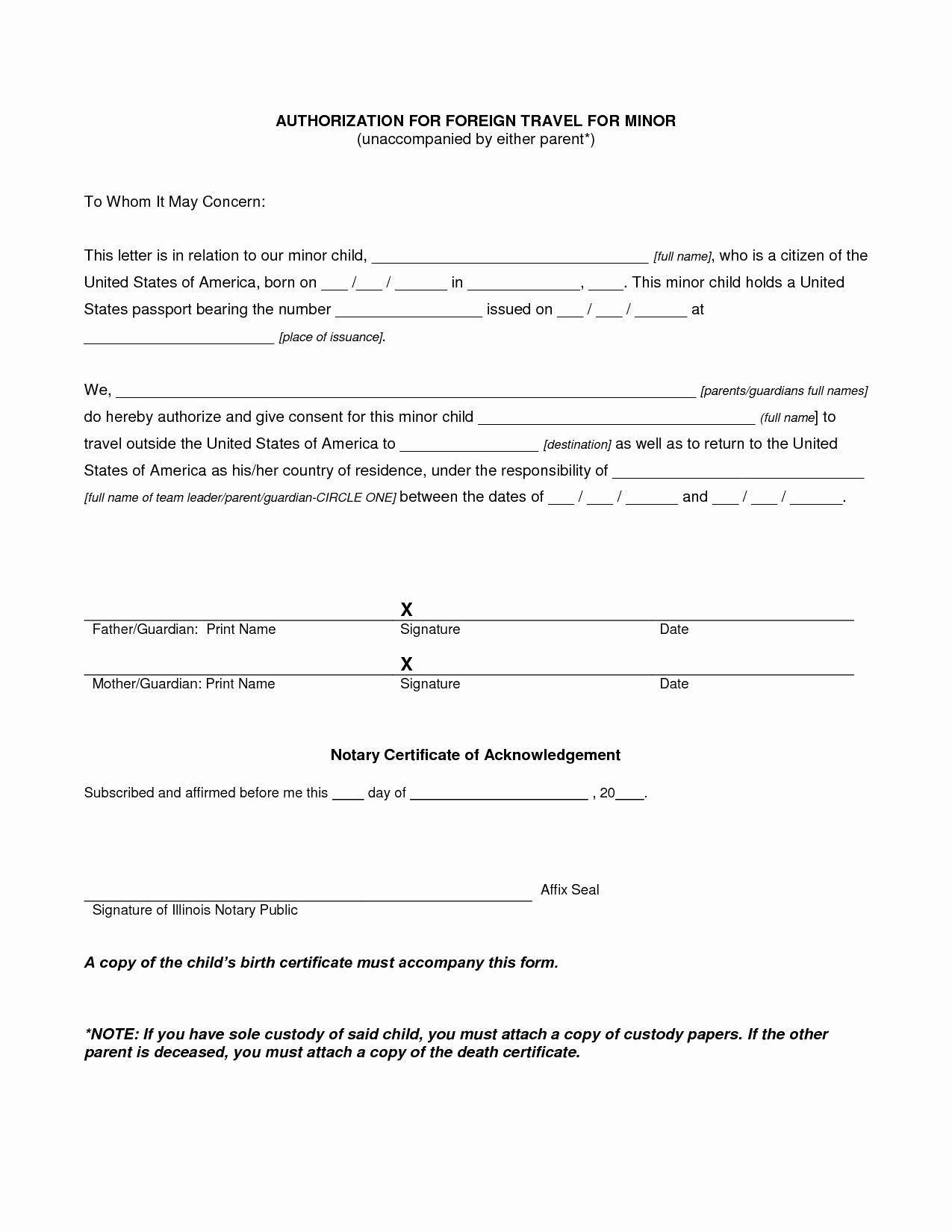 Parental Consent form Template Travel Fresh Pin by Waldwert Site On Resume formats