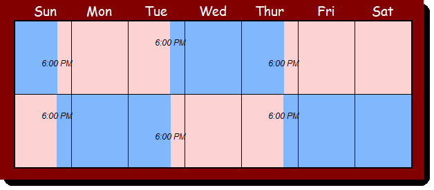 Parenting Plan Calendar Template Beautiful Part I 50 50 Child Custody Every Weekend &amp; 2 2 3