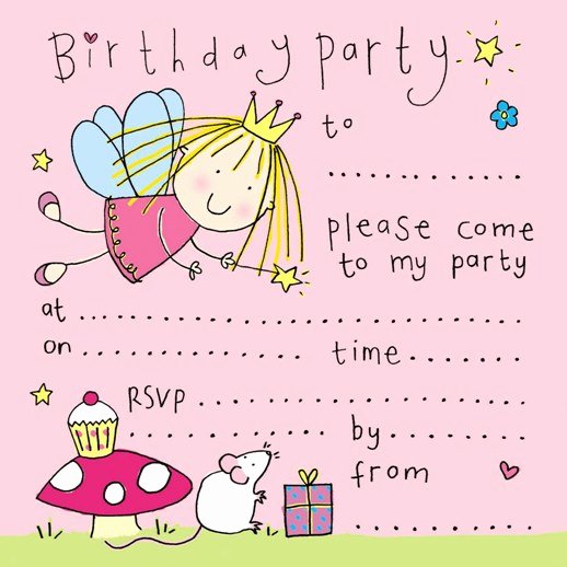 free printablefairy birthday party