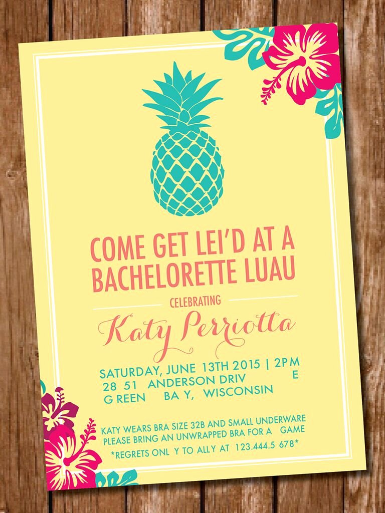 Party Invitation Template Free New 14 Printable Bachelorette Party Invitation Templates