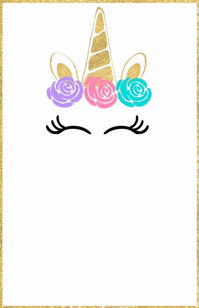 Party Invitation Template Printable Awesome Free Printable Unicorn Invitations Template