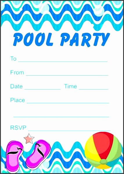 Party Invitations Template Word Luxury 6 Pool Party Invitation Templates Word Sampletemplatess