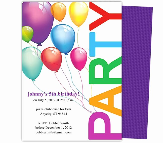 Party Invitations Template Word Luxury Happy Birthday Invitation Templates My Birthday