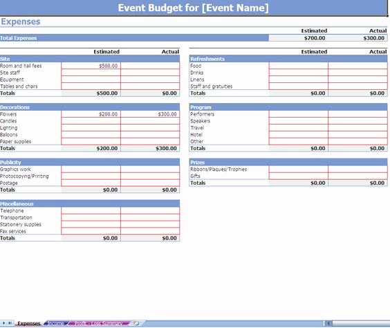 Party Planning Budget Template Best Of Templates Template Site and Bud Templates On Pinterest