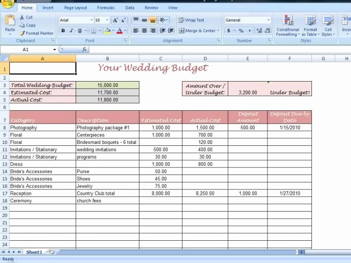 Party Planning Budget Template Fresh Wedding Bud Spreadsheet Template Driverlayer Search