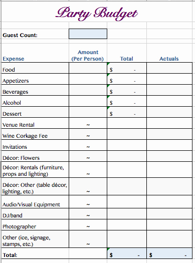 Party Planning Budget Template Luxury Auction Planning tools Template S Including Bid