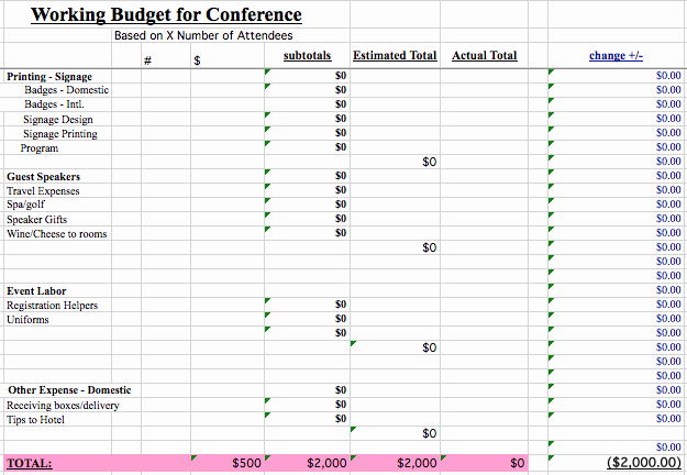 Party Planning Budget Template Luxury We Found All the Best event Bud Templates