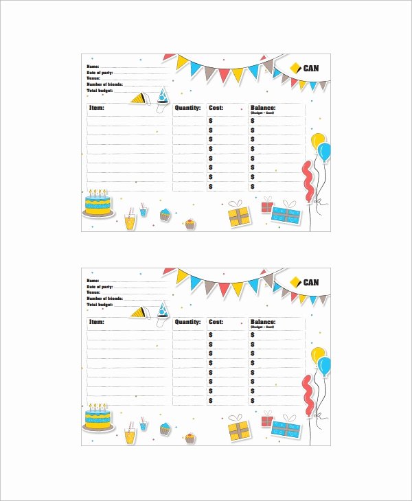 Party Planning Budget Template Unique 13 event Bud Templates In Google Docs