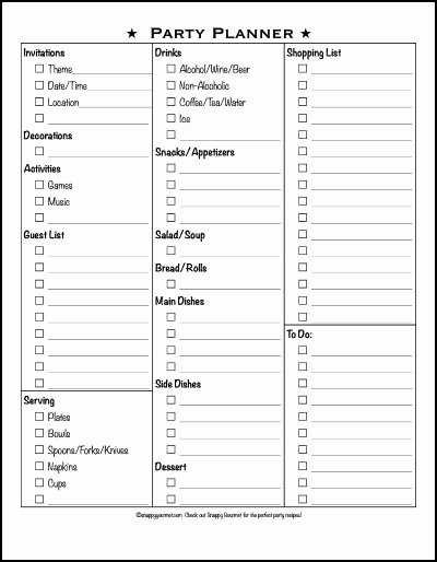 Party Planning List Template Beautiful 25 Printables for organizing Life after Laundry
