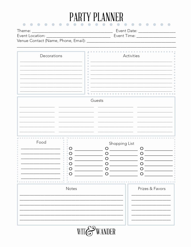 Party Planning List Template Best Of Party Planning Checklist is A Guaranty Of A Successful