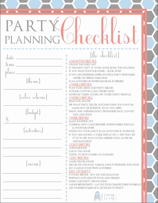 Party Planning List Template Lovely Partying On A Bud &amp; A Party Planning Checklist