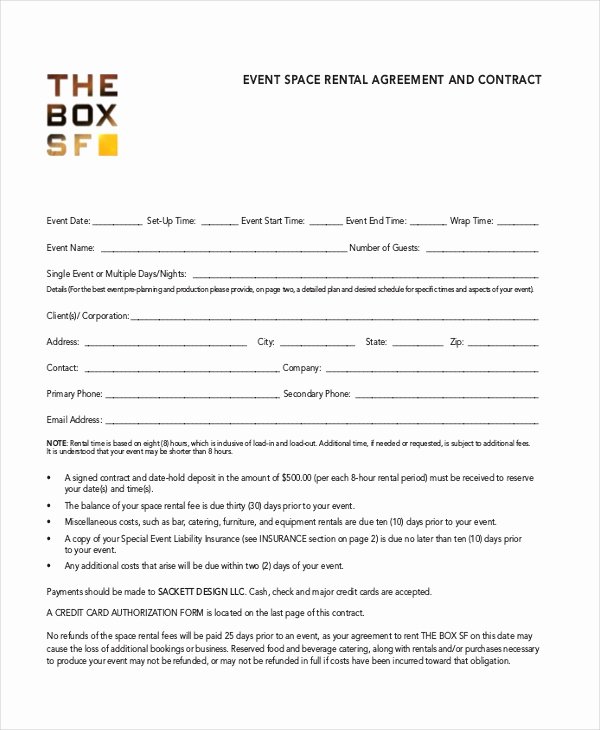 Party Rental Agreement Template Fresh Room Rental Agreement Template 12 Free Word Pdf Free