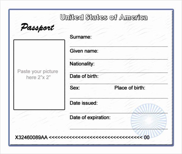 Passport Invitation Template Photoshop Beautiful Passport Template 8 Download Free Documents In Pdf Word