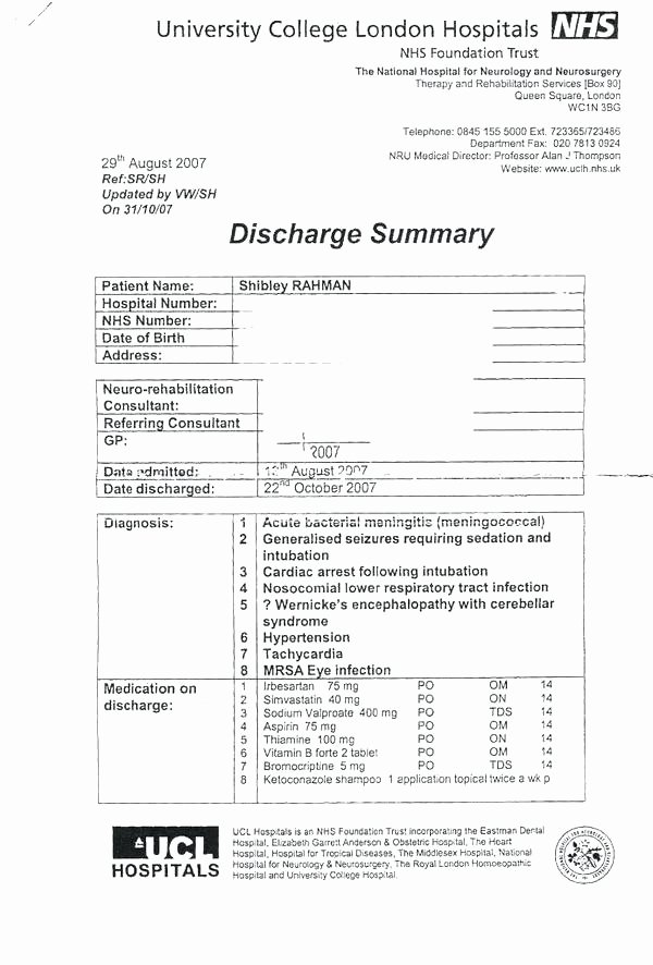 Patient Discharge form Template Fresh Discharge form Template – atlasapp