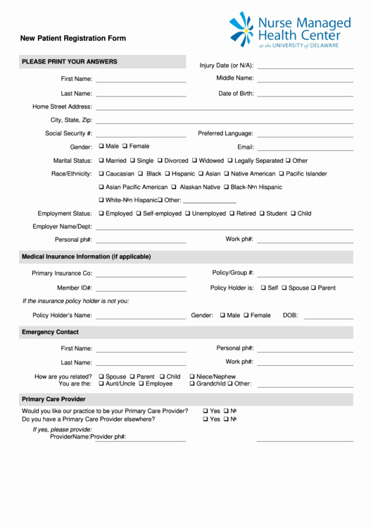 Patient Medical History form Template Best Of Fillable New Patient &amp; Medical History form Page 2 Of 4