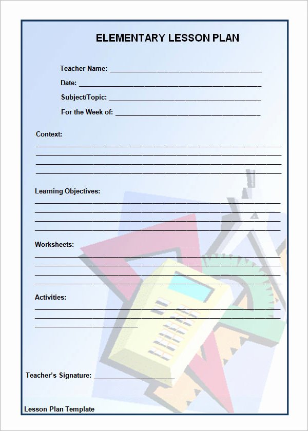 Pe Lesson Plan Template Blank Beautiful 12 Sample Unit Plan Templates to Download for Free