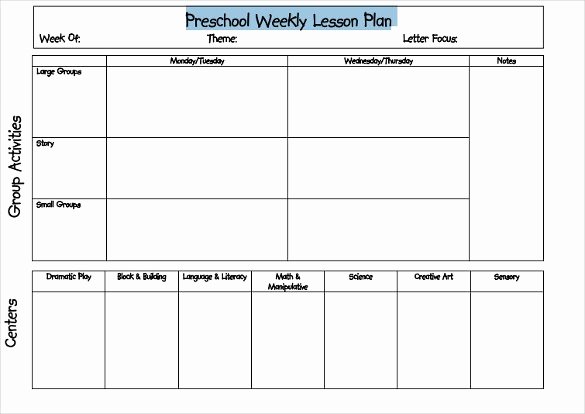 Pe Lesson Plan Template Blank Unique Blank Lesson Plan Template