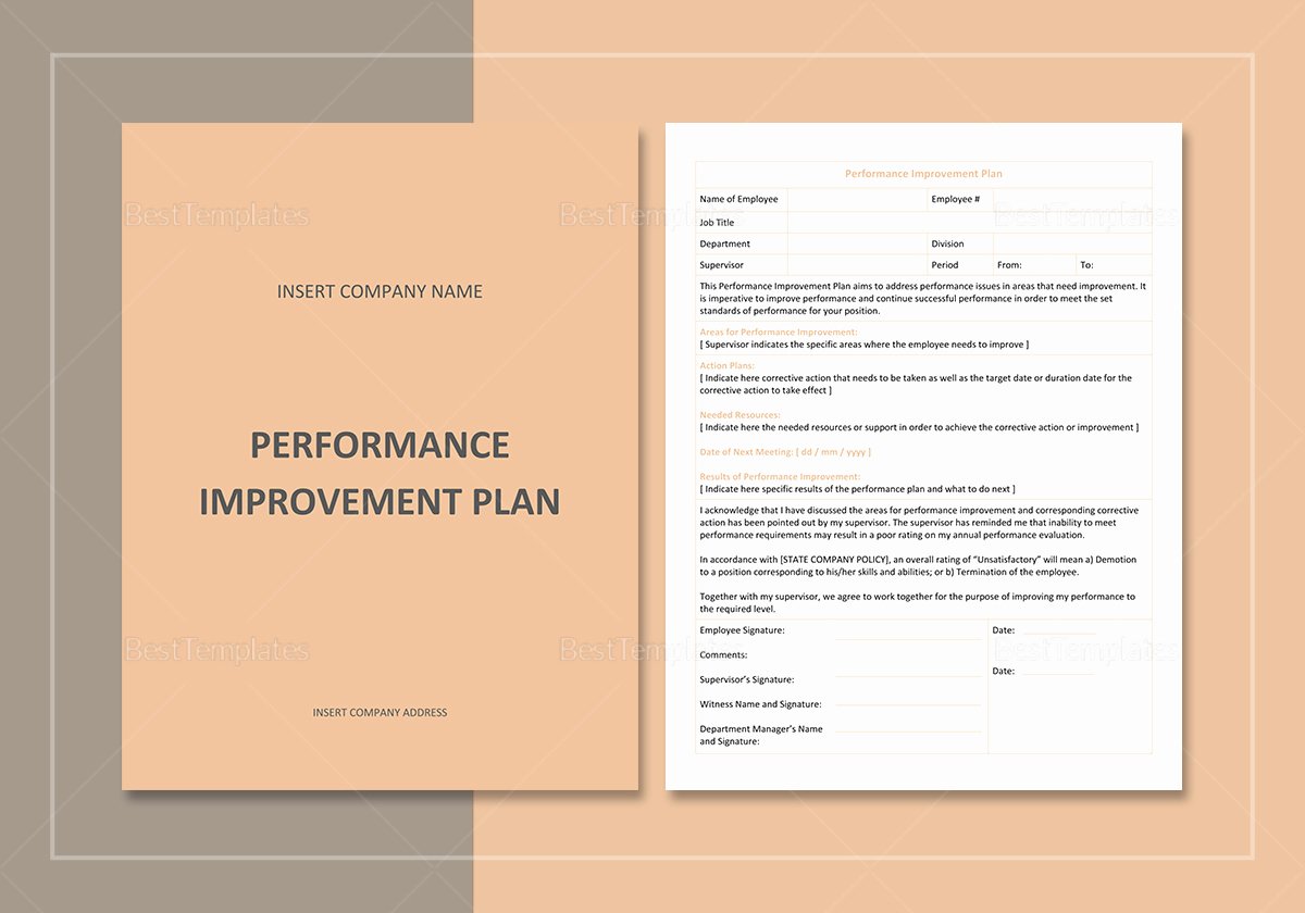 Performance Improvement Plan Template Word Best Of Performance Improvement Plan Template In Word Google Docs