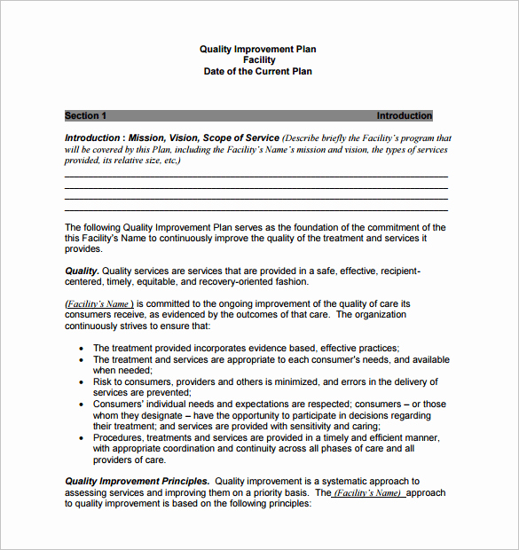 Performance Improvement Plan Template Word Unique Performance Improvement Plan Template 11 Free Word