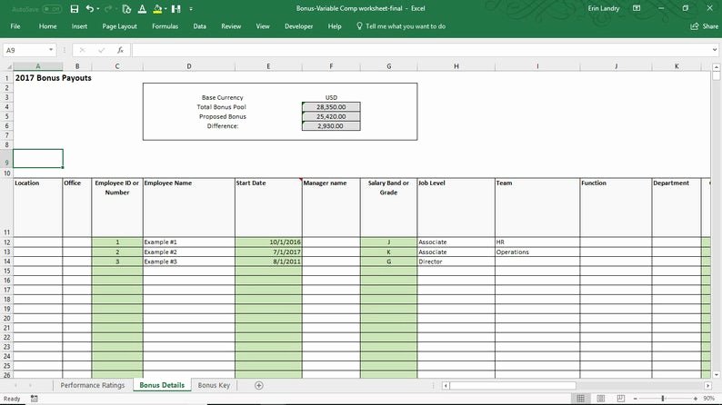 Performance Incentive Plan Template Best Of Employee Bonus Excel Template Incentive Plan Calculation