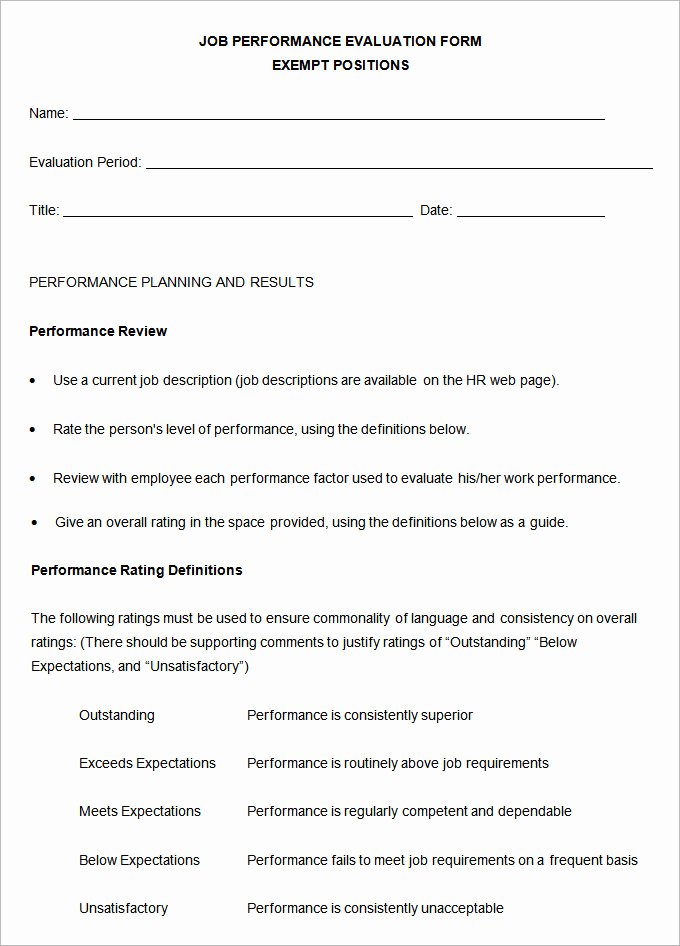 Performance Review Template Free Luxury 11 Sample Performance Review Templates Pdf Doc Google