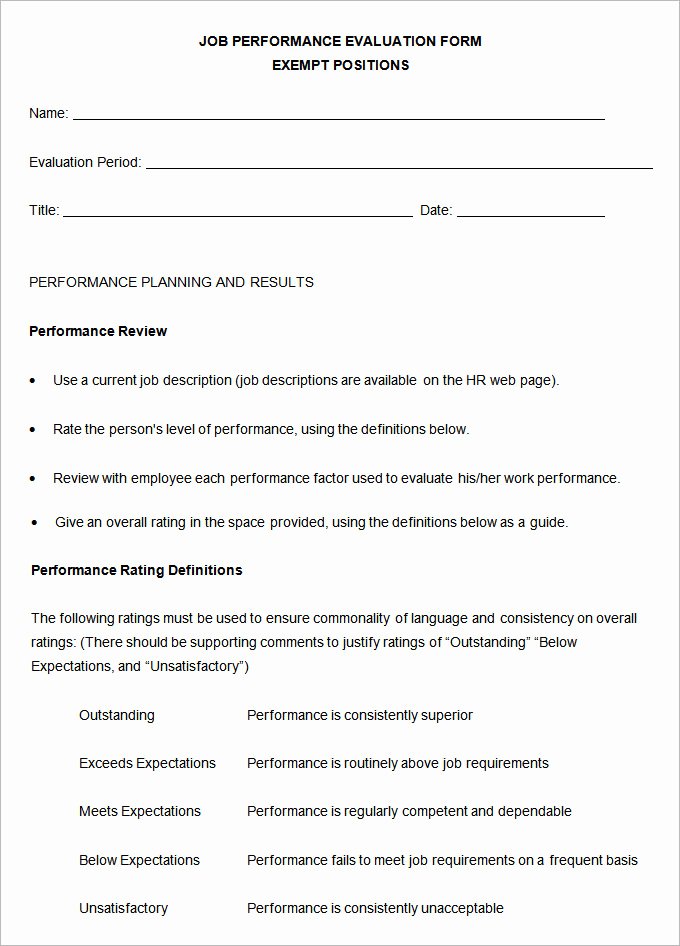 performance review template