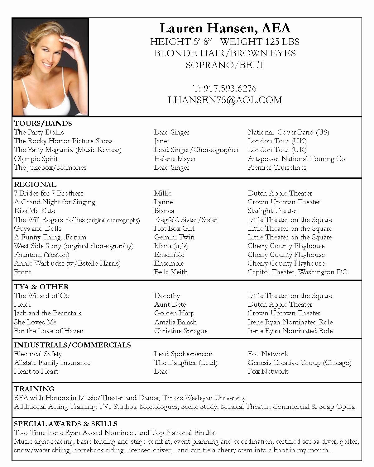 Performing Arts Resume Template Inspirational Pin by Kaarin Pigford On Let S Put On A Show In 2019