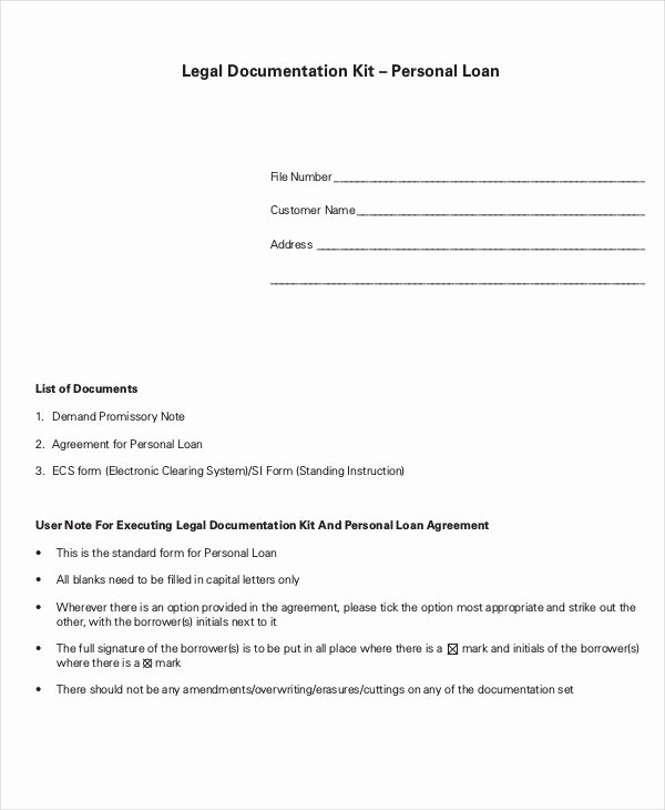 Personal Loan form Template Best Of 15 Loan Agreement Templates Word Pdf Pages