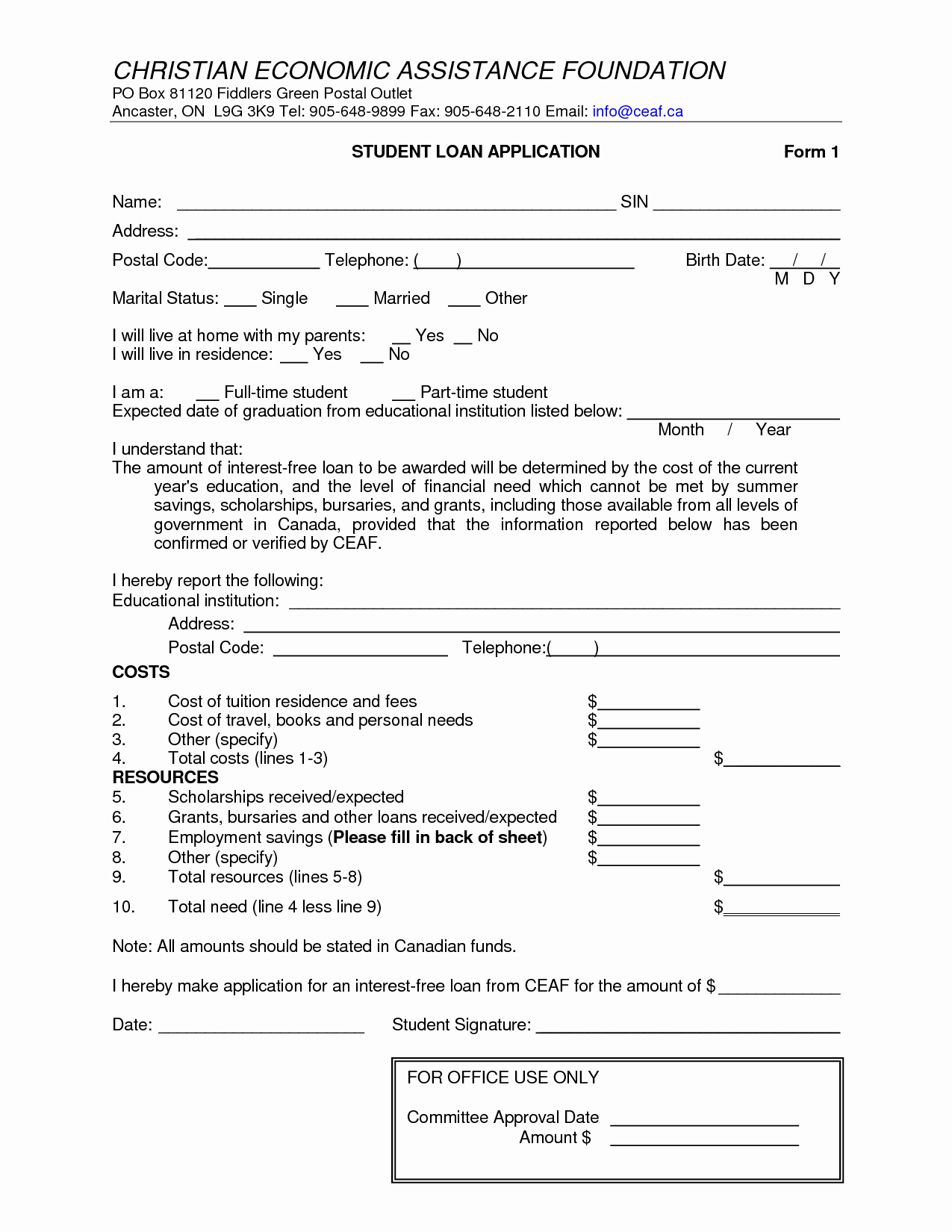 Personal Loan form Template Elegant Free Printable Loan Template form Generic