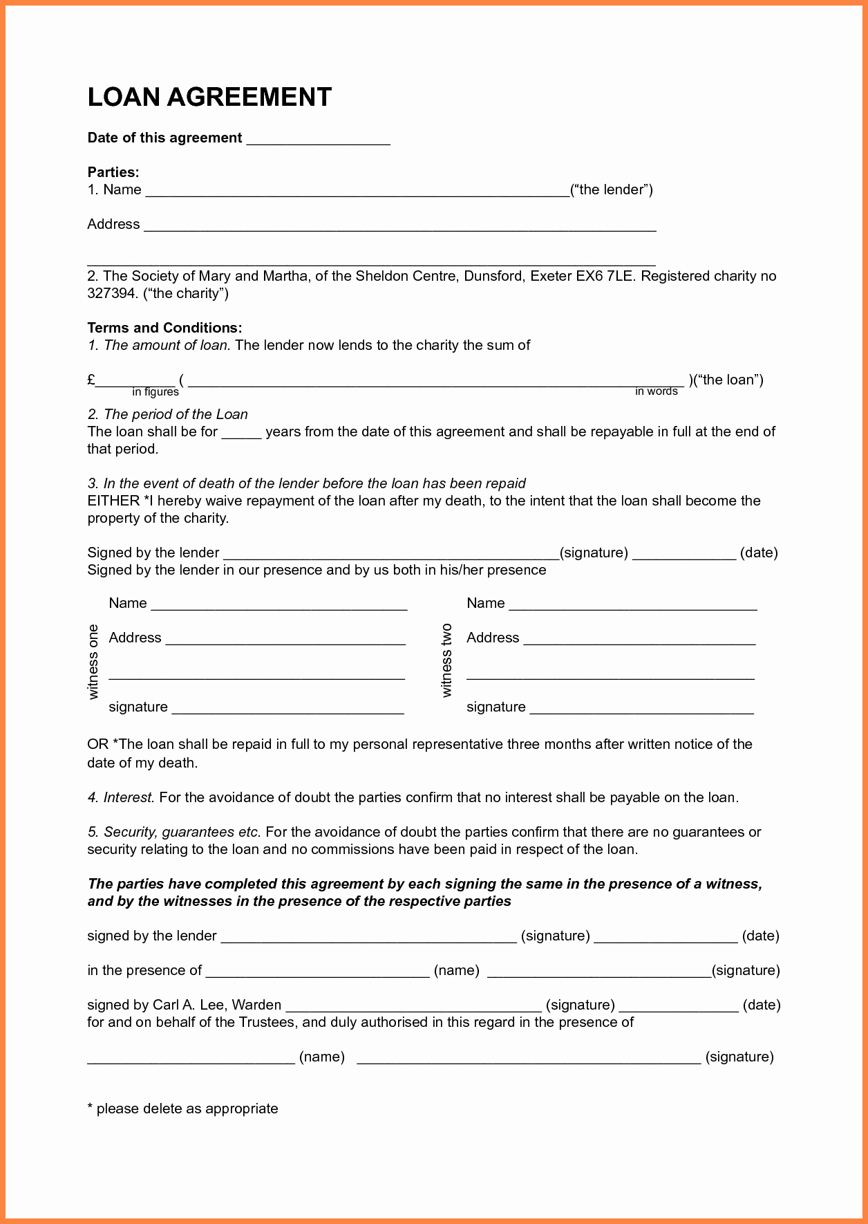 Personal Loan forms Template Best Of 6 Sample Personal Loan Agreement Template