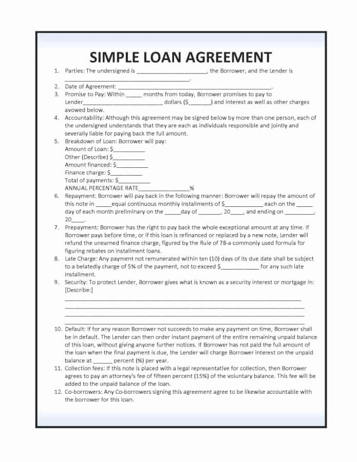 Personal Loan forms Template Elegant 14 Loan Agreement Templates Excel Pdf formats