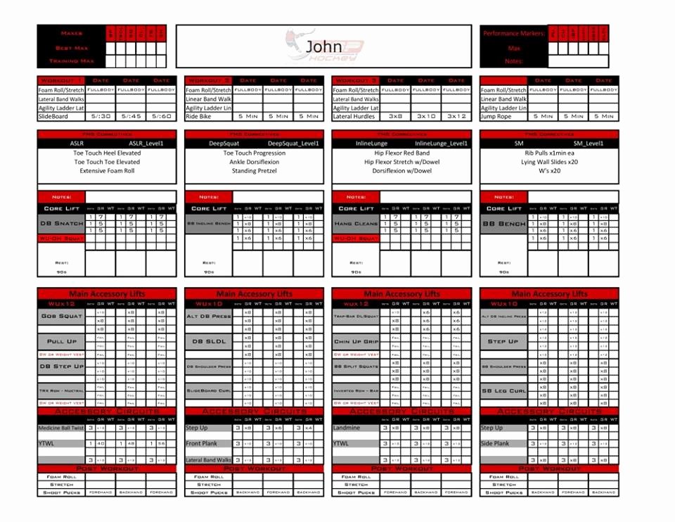 Personal Trainer Workout Plan Template Lovely Personal Training Template