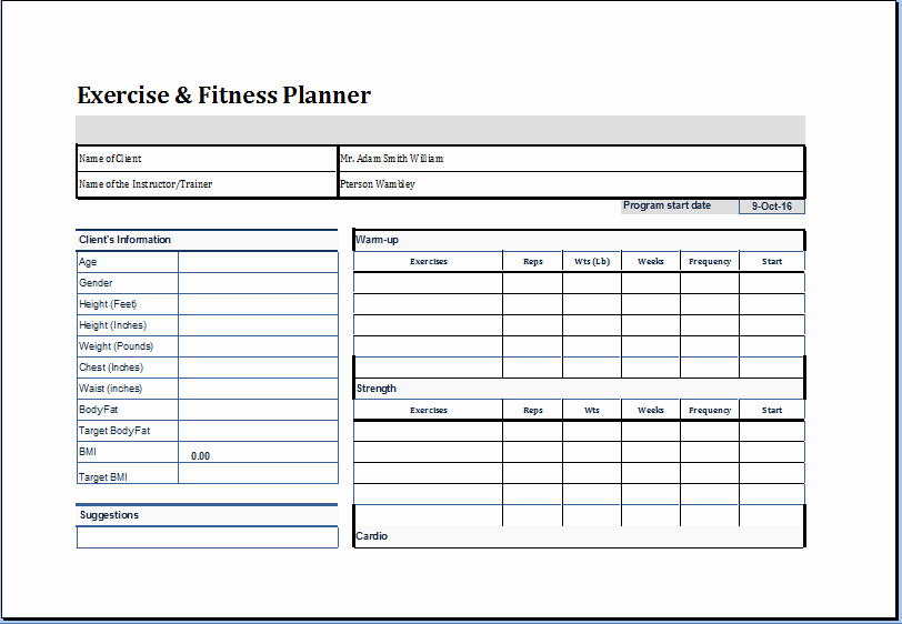 Personal Trainer Workout Plan Template Unique Pin by Microsoft Fice Templates On Microsoft Templates