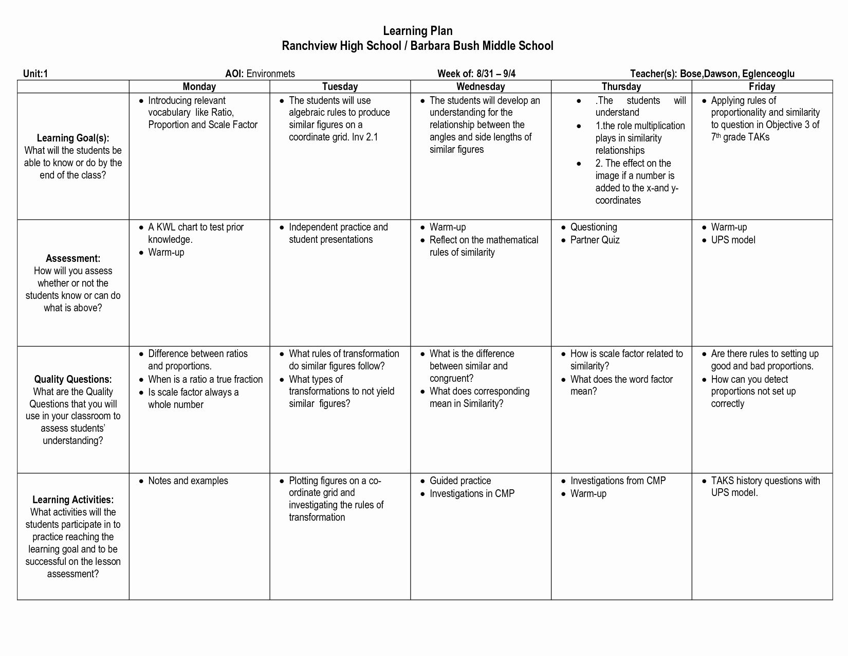 Personalized Learning Plans Template Elegant Student Learning Plan Templates
