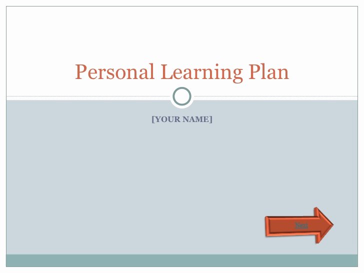 Personalized Learning Plans Template Inspirational Personal Learning Plan Template