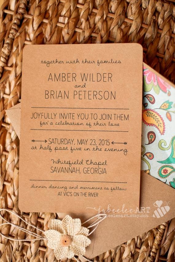 Photoshop Wedding Invitation Template Inspirational Rustic Hand Lettered Shop Template Wedding Invitation