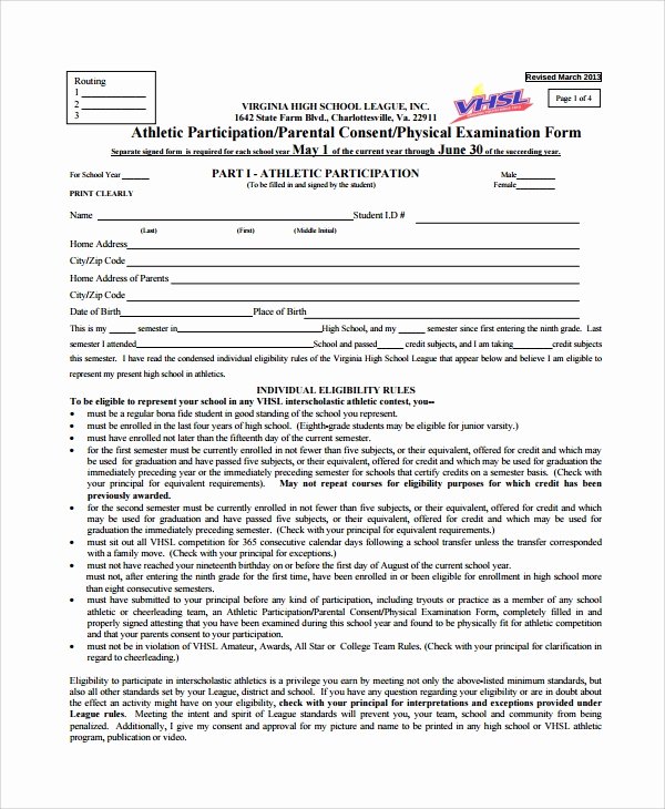 Physical Exam form Template Best Of 9 Sample Physical Exam forms Pdf