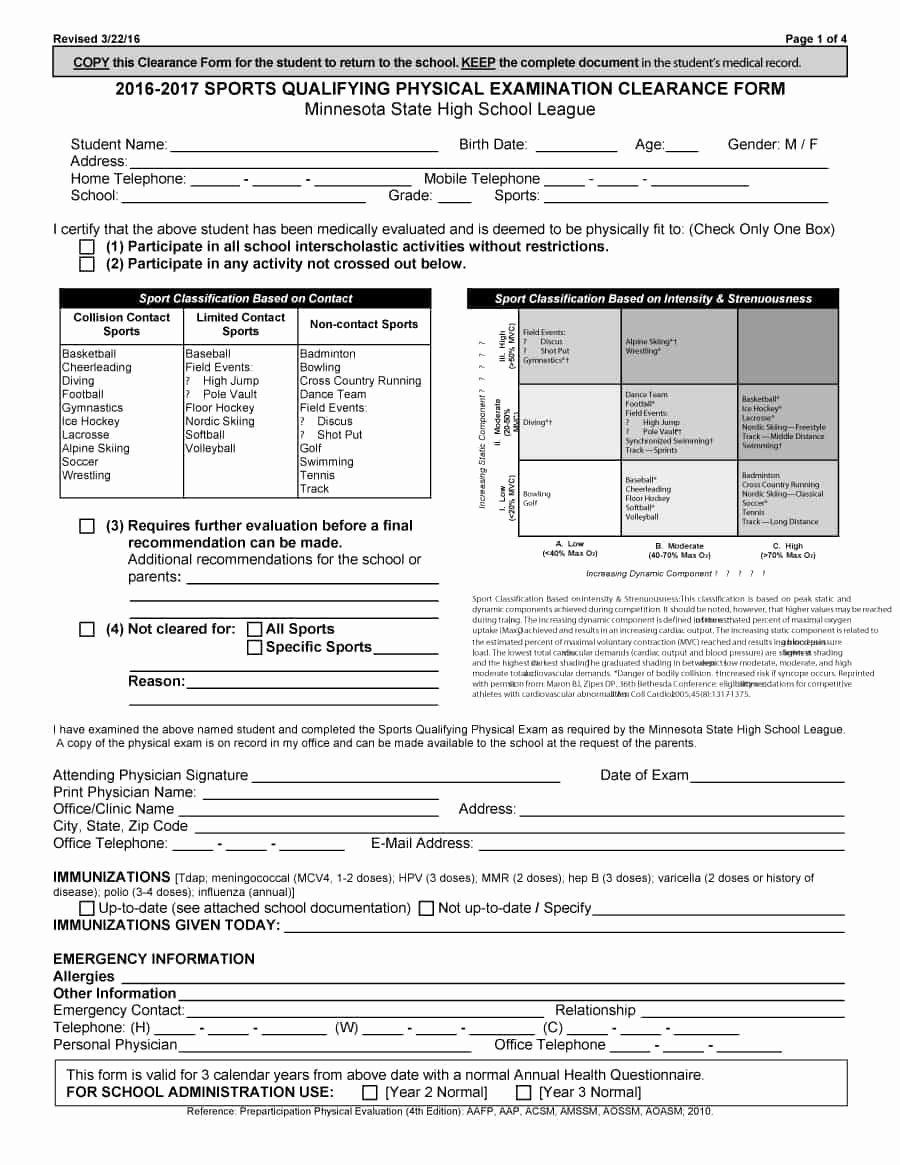 Physical Exam form Template Lovely 43 Physical Exam Templates &amp; forms [male Female]