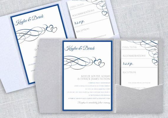 Pocket Wedding Invitation Template Awesome Pocket Wedding Invitation Template Set Instant by