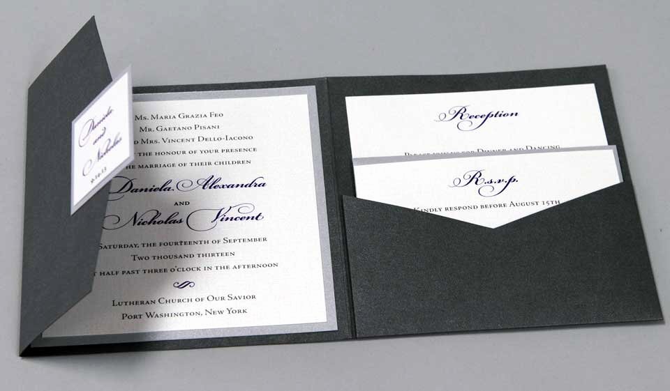 Pocket Wedding Invitation Template Elegant Wedding Invitations Of New York &amp; Long island