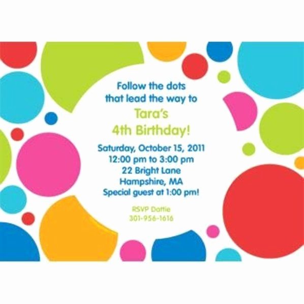 Polka Dot Invitation Template Awesome Polka Dot Party Personalized Invitation Custom