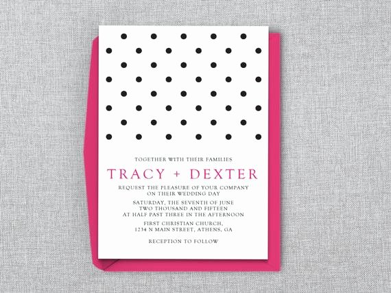 Polka Dot Invitation Template Luxury Polka Dot Wedding Invitation Template Ms Word by Lashepherd