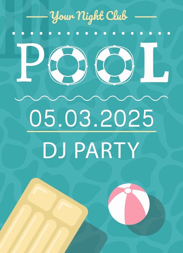 Pool Party Invitation Template Free Best Of 28 Pool Party Invitations Free Psd Vector Ai Eps