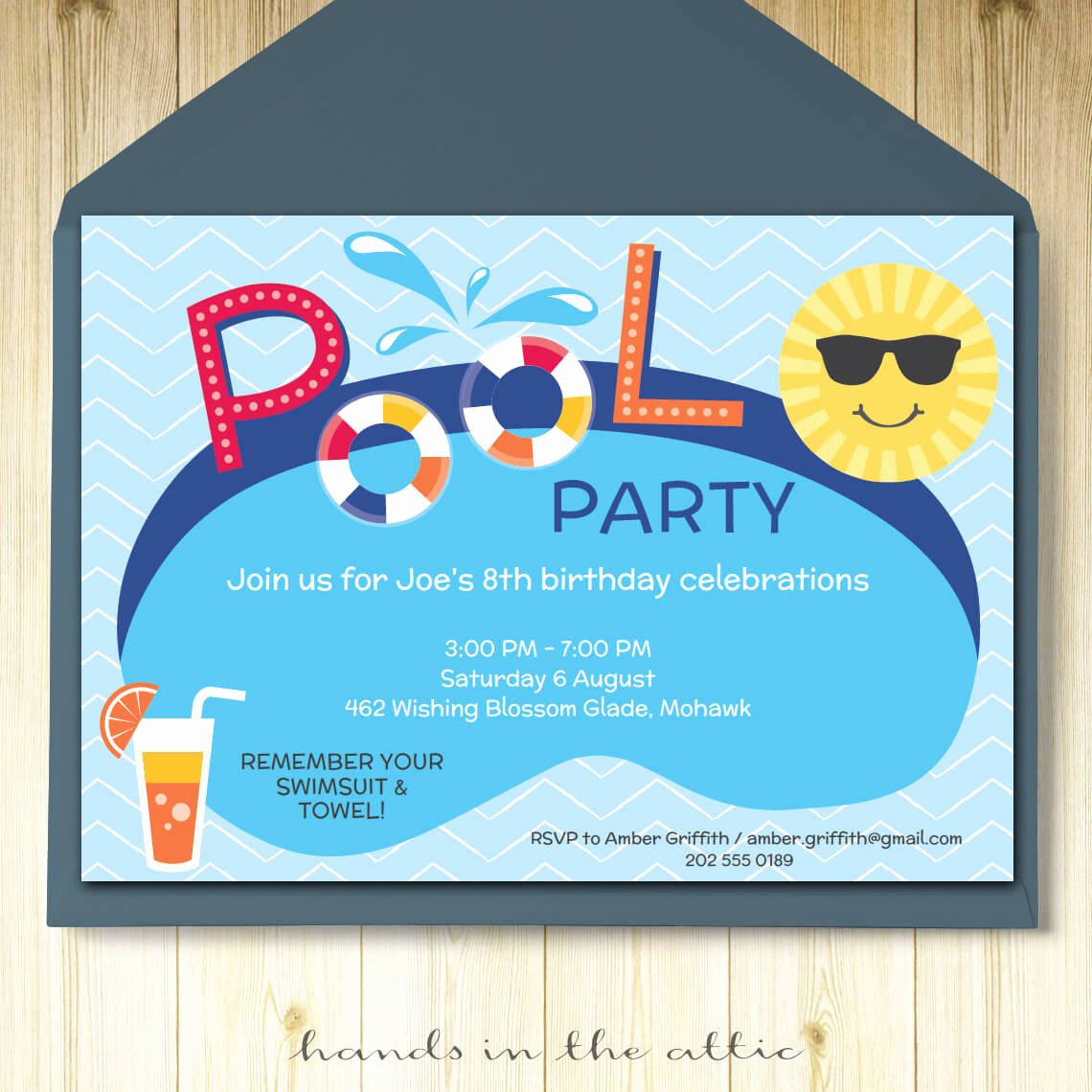 Pool Party Invitation Template Free Best Of Pool Party Invitation Card Editable Template Party Printable