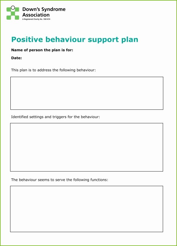 Positive Behavior Support Plan Template Elegant Supporting Behaviour Positively