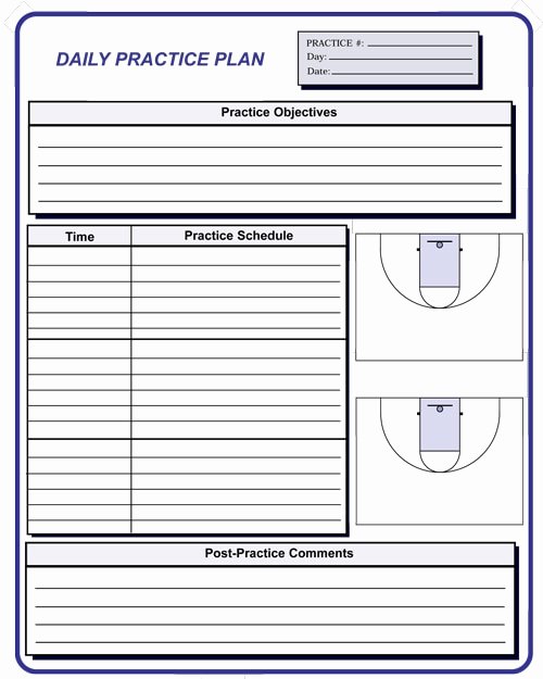 Practice Plan Template Basketball Unique Basketball Coaching forms